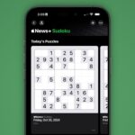 Apple adds sudoku to news+ for a mental escape