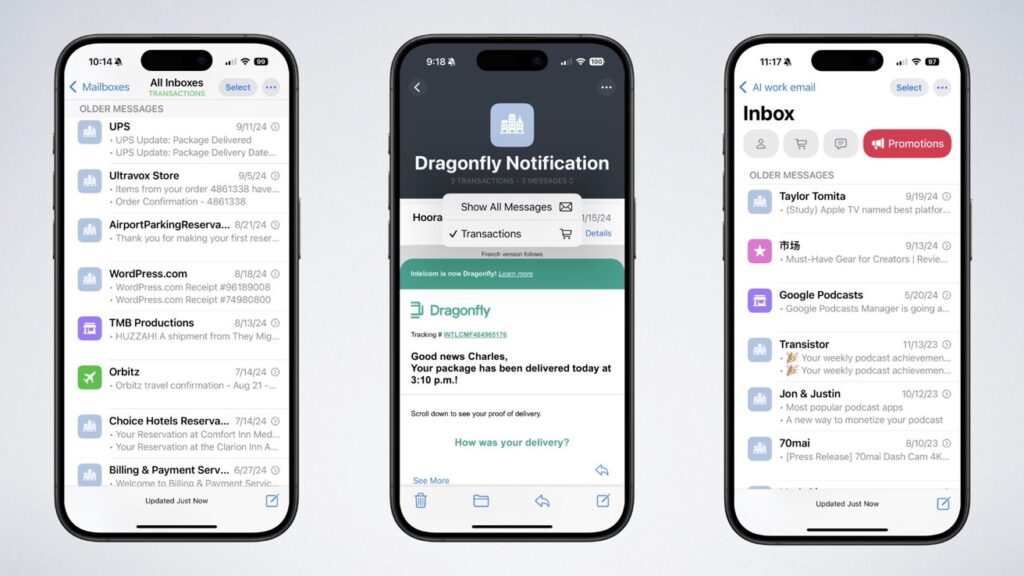 Apple Mail introduces email categorization for better inbox management