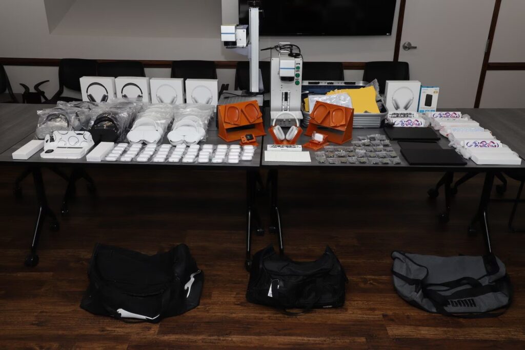 Counterfeit crackdown on electronics shop owner
