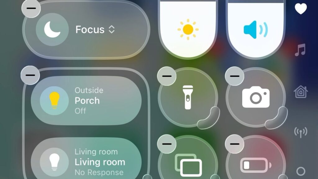 Redesigning the control center in iOS 26