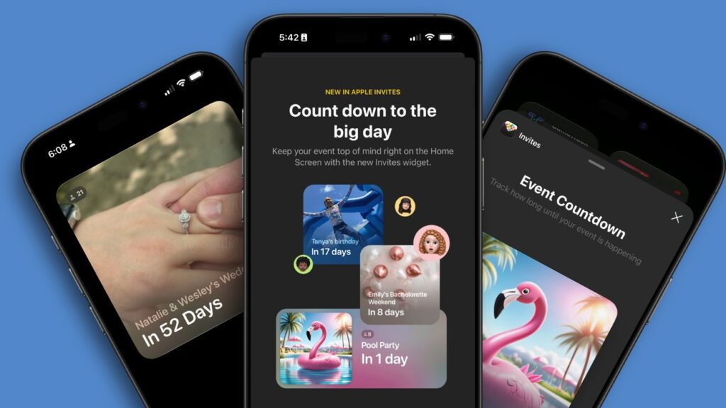 Apple Invites update transforms event management with countdown widget
