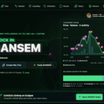 Ansem.fyi dashboard showing ANSEM price and volume, X activity, airdrop checker, P&L flex, and Solana liquidity data