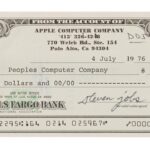 Steve Jobs' signed check symbolizes Apple's revolutionary beginnings